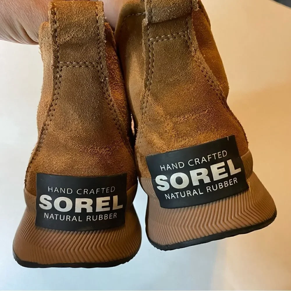 SOREL OUT N ABOUT CLASSIC short lace up boots waterproof tan caramel -5